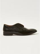 Topman Mens Black Crocodile 'lance' Formal Shoes