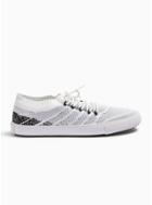 Topman Mens White Knit 'tuck' Trainers