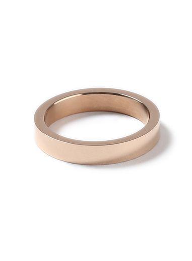 Topman Mens Rose Gold Look Band Ring*