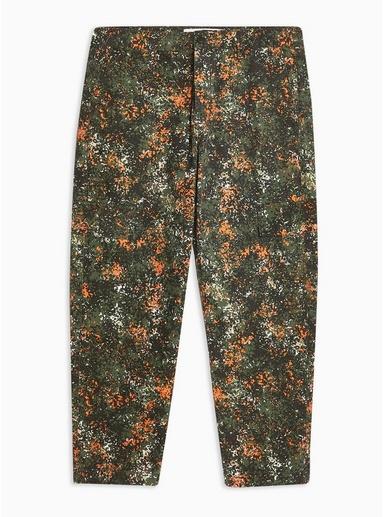 Topman Mens Multi Printed Cargo Original Pants