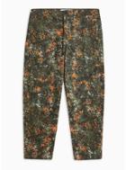 Topman Mens Multi Printed Cargo Original Pants