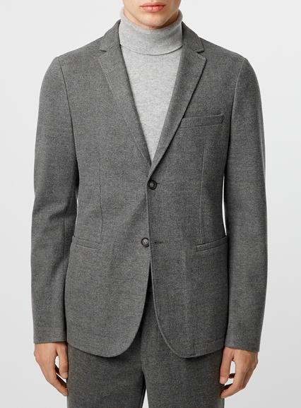 Topman Mens Mid Grey Co-ord Collection Grey Skinny Fit Blazer