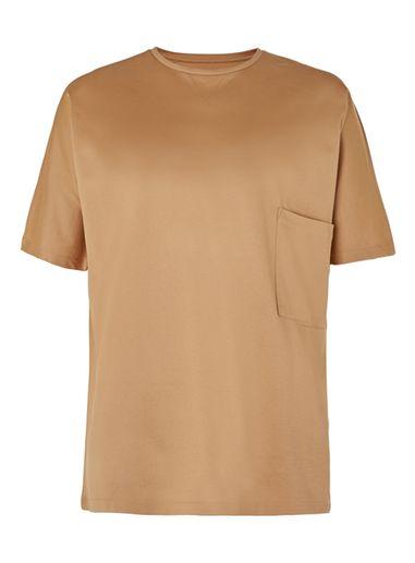 Topman Mens Brown Lux Camel Textured T-shirt
