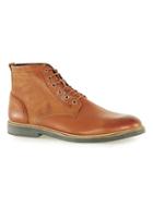Topman Mens Brown Tan Leather Lace Up Boots