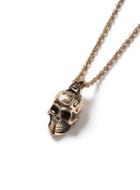 Topman Mens Gold Look Oversized Skull Necklace*