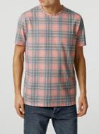 Topman Mens Red Scot Check Crew Neck T-shirt