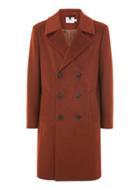 Topman Mens Orange Rust Oversized Double Breasted Jacket