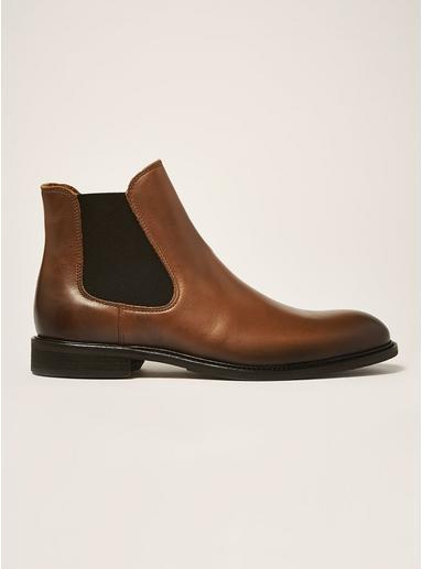 Topman Mens Brown Selected Homme's Tan Leather Baxter Chelsea Boots