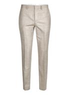 Topman Mens Brown Stone Crosshatch Wool Skinny Fit Suit Pants