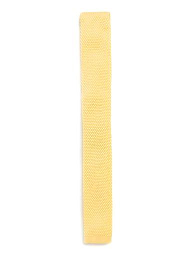 Topman Mens Yellow Knitted Tie