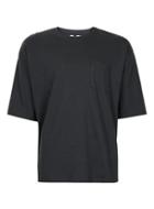 Topman Mens Washed Black Panelled Oversized Boxy Fit T-shirt