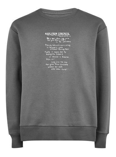 Topman Mens Black 2pac Sweatshirt