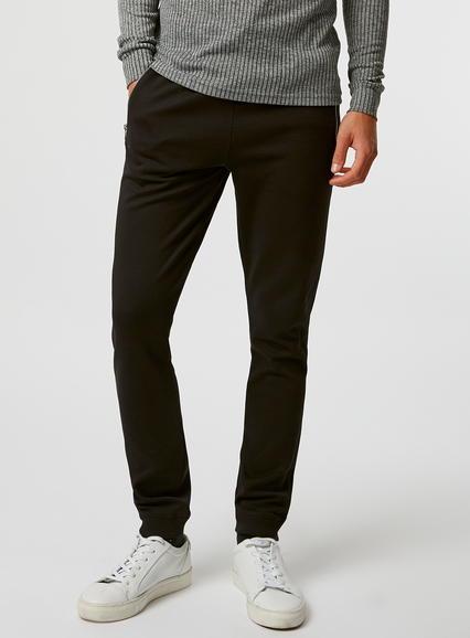 Topman Mens Black Textured Joggers