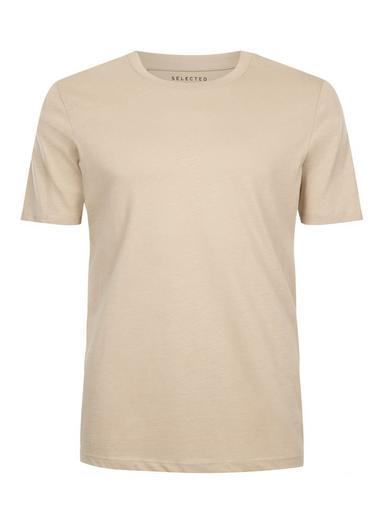 Topman Mens Brown Selected Homme's Stone T-shirt
