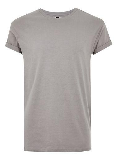 Topman Mens Grey Charcoal Roller T-shirt