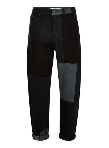 Topman Mens Blue Patch Original Jeans