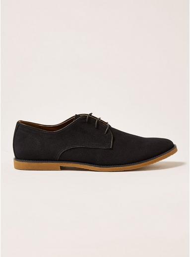 Topman Mens Navy Faux Suede Spark Desert Shoes