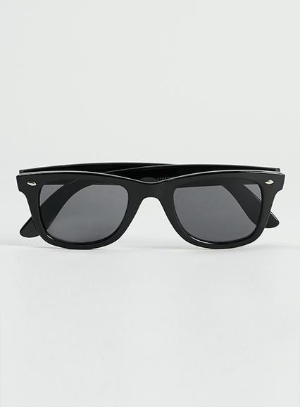 Topman Mens Black 50s Classic Sunglasses