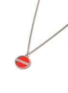 Topman Mens Red No Entry Necklace*