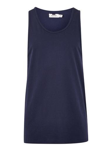 Topman Mens Navy Slim Fit Vest