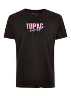 Topman Mens Black Tupac T-shirt