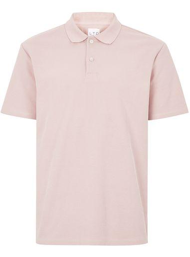 Topman Mens Ltd Pink Short Sleeve Polo