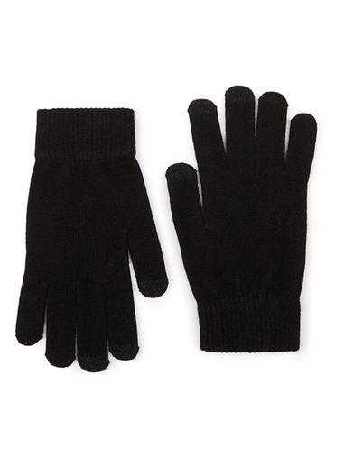 Topman Mens Black Touchscreen Gloves