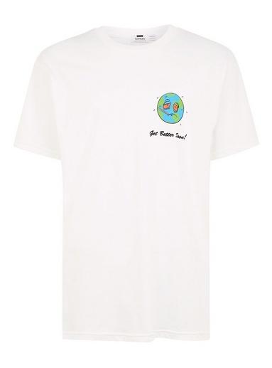 Topman Mens White 'better Soon' T-shirt