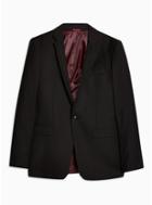 Topman Mens Black Super Skinny Fit Single Breasted Blazer With Notch Lapels