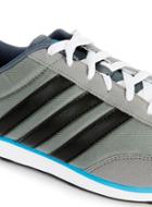Topman Mens Adidas Grey And Black Stripe Sneakers