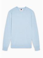 Topman Mens Light Blue Essential Sweater
