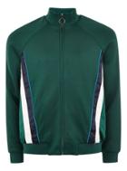 Topman Mens Green Track Top With Side Panel