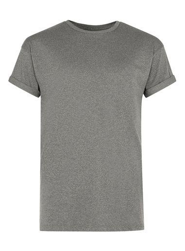 Topman Mens Grey Muscle Fit Roller T-shirt