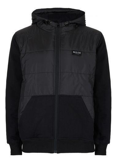 Topman Mens Nicce Black Padded Pathway Jacket