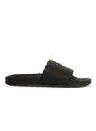 Topman Mens Black Slider Sandals