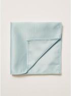 Topman Mens Green Mint Plain Pocket Square