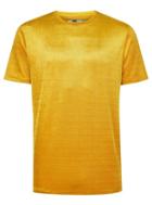 Topman Mens Yellow Velour Corduroy T-shirt