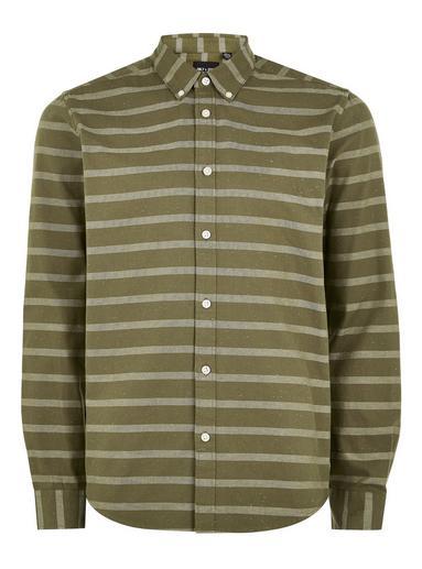 Topman Mens Green Only & Sons Long Sleeve Shirt