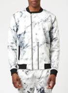 Topman Mens Multi N1sq Marble Print Bomber Jacket*