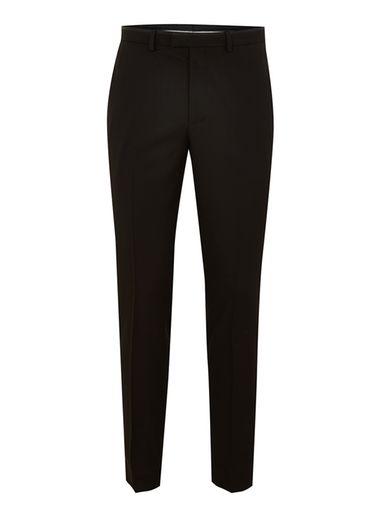 Topman Mens Black Skinny Satin Side Stripe Tuxedo Pants