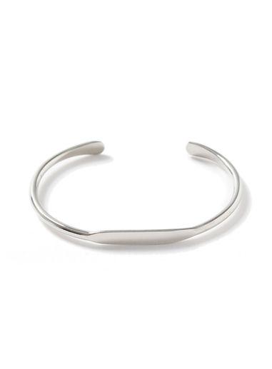 Topman Mens Silver Look Cuff Bracelet*