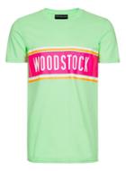 Topman Mens Topman Design Green Woodstock T-shirt
