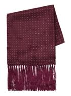 Topman Mens Red Burgundy Polka Dot Dress Scarf