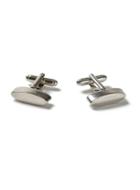 Topman Mens Silver Look Oval Cufflinks*