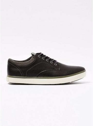 Topman Mens Black 'parker' Lace Up Shoes
