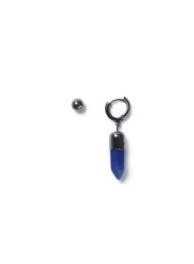 Topman Mens Gunmetal Blue Shard Earrings*