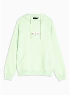 Nicce Mens Green Nicce Mint Chest Logo Hoodie