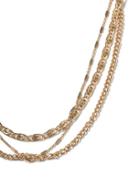 Topman Mens Gold Multirow Chain Necklace*
