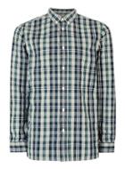 Topman Mens Selected Homme Green And Grey Check Shirt
