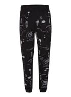 Topman Mens Black Embroidered Joggers